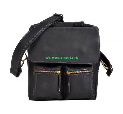  Unisex Retro Genuine Buffalo Leather Shoulder Bag Messenger Bucket Bag